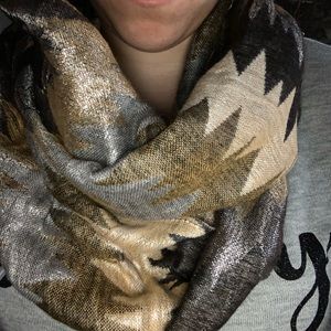 Metallic Infinity Scarf